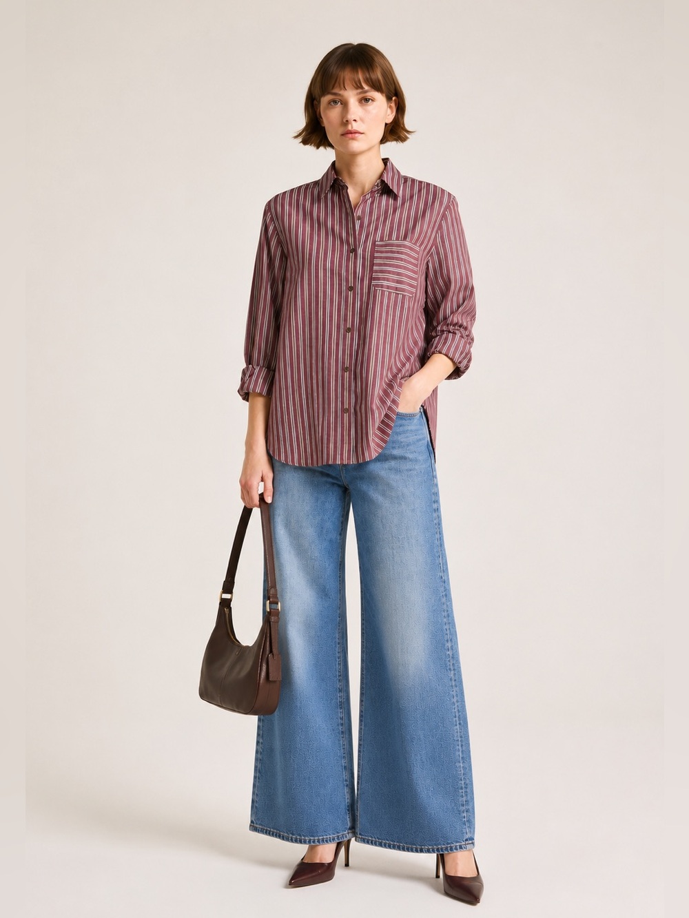 rag & bone Max Oversize Stripe Button-Up Shirt